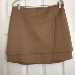 Camel mini skirt